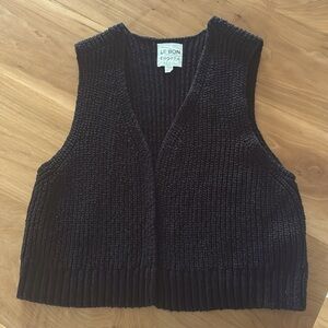 Le Bon Shoppe | Granny Cotton Vest | Black XS/S